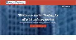 Desktop Screenshot of hortonprinting.com