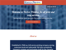 Tablet Screenshot of hortonprinting.com